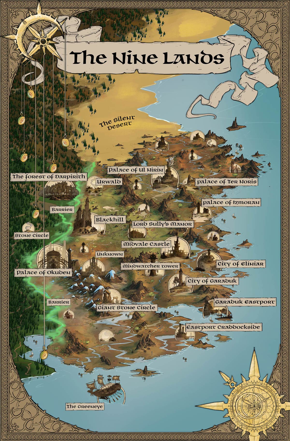 The Nine Lands Map