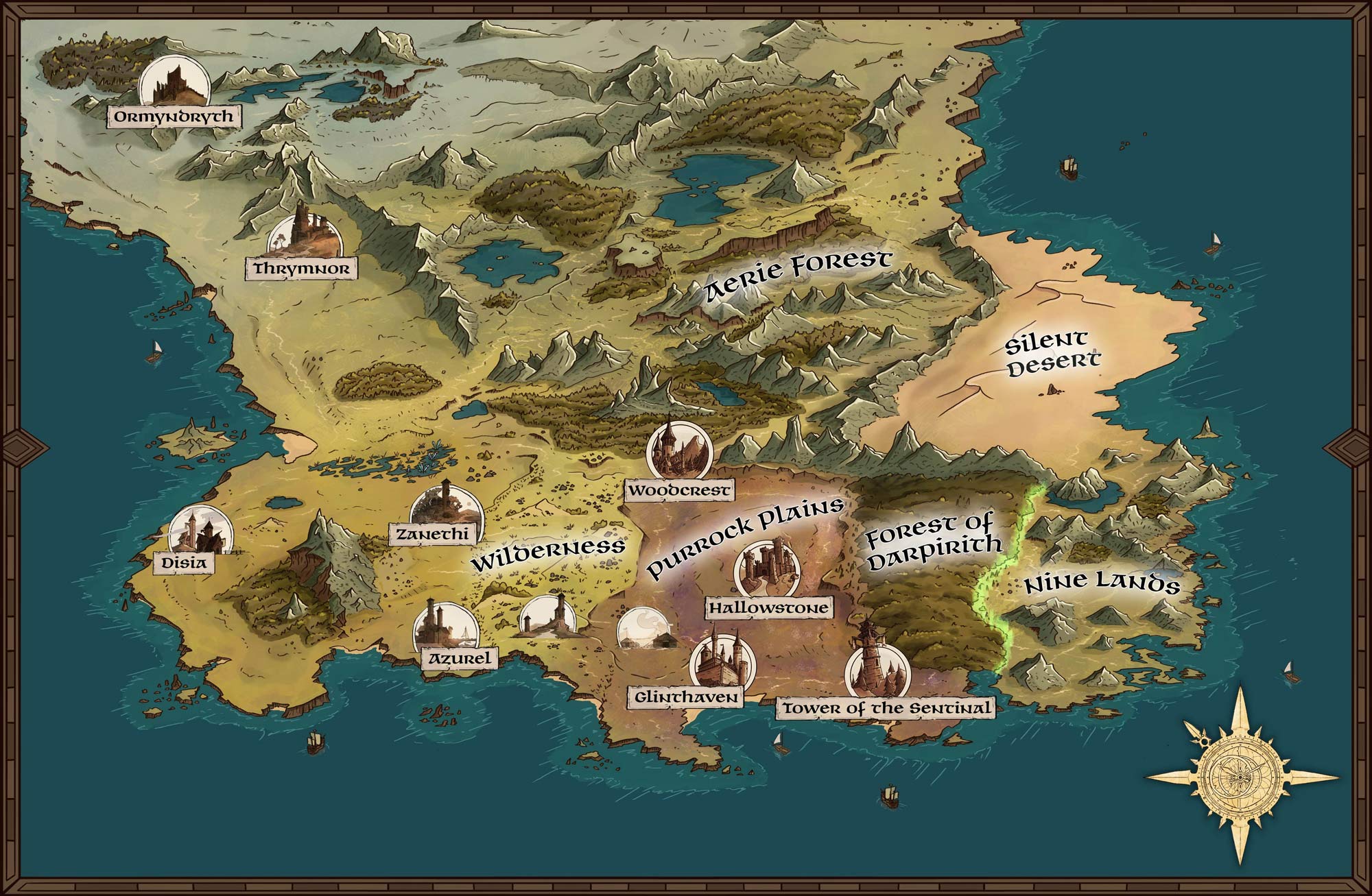 Elfblood fantasy map